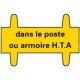 AH-1000 - Vignette signalisation poste ou armoire HTA - CATU