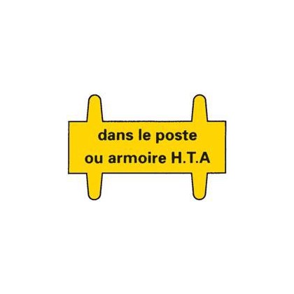 AH-1000 - Vignette signalisation poste ou armoire HTA - CATU