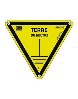 AM-345 - Lot de 5 - Signalisation de terre du neutre - CATU