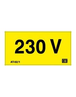 AT-52/05 - Lot de 30 - Etiquette attention 230V - CATU