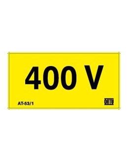 AT-53/05 - Etiquette de signalisation 400 V - CATU