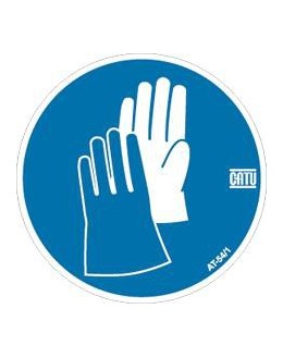 AT-54/05 - Lot de 30 - Etiquette gants obligatoires - CATU