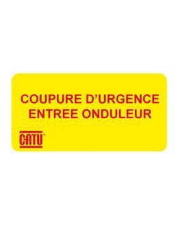 AT-7019 - Étiquette coupure d'urgence entrée onduleur - CATU