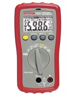 Metrix MTX203 Handheld Digital Multimeter, True RMS, 10A ac Max, 10A dc  Max, 750V ac Max - RS Calibrated