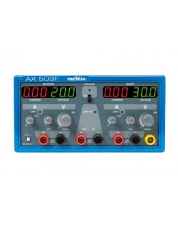 AX503F - alimentation de laboratoire à 3 voies, 2 sorties 30 V / 2,5 A et 1 sortie 3,3 V / 5 A -METRIX