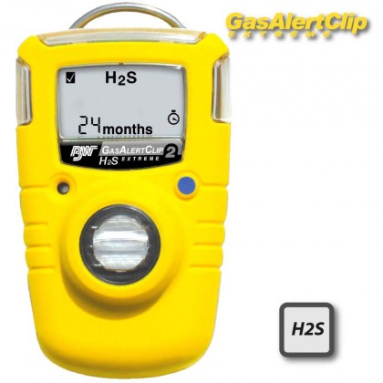 GA24XT clip H2S - détecteur de gaz H2s 24 mois - BW clip H2S