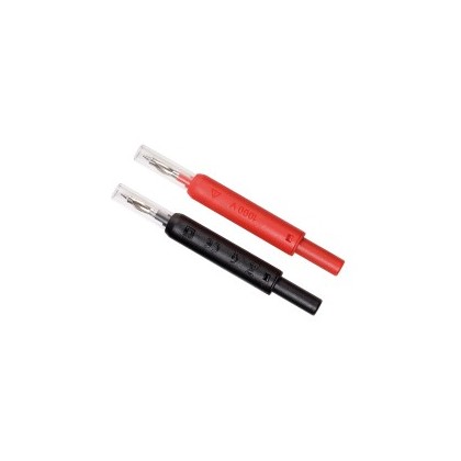 Kit pointe de test pique-cables Noir&Rouge fiche banane Ø4mm