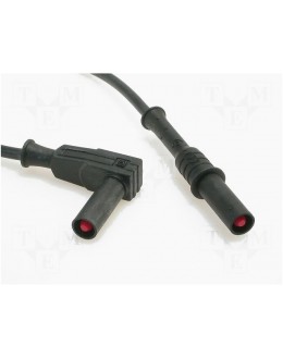 Cordon de mesure noir - 1m50 -20A - ELECTRO PJP 2359-IEC-150N