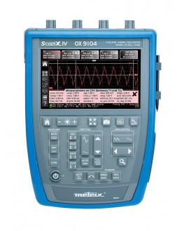 OX7104BCK - Digital oscilloscope 4x100Mhz 2.5 GS / s color screen, ethernet + software + bag - METRIX