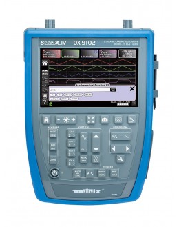 OX7104BCK - Digital oscilloscope 4x100Mhz 2.5 GS / s color screen, ethernet + software + bag - METRIX