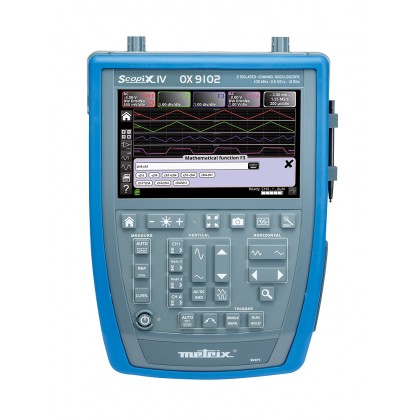 OX7104BCK - Digital oscilloscope 4x100Mhz 2.5 GS / s color screen, ethernet + software + bag - METRIX