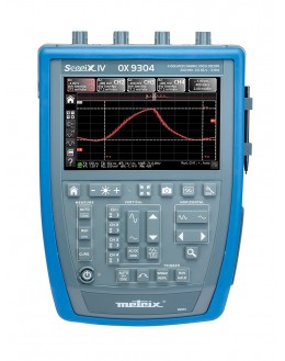 OX7104BCK - Digital oscilloscope 4x100Mhz 2.5 GS / s color screen, ethernet + software + bag - METRIX