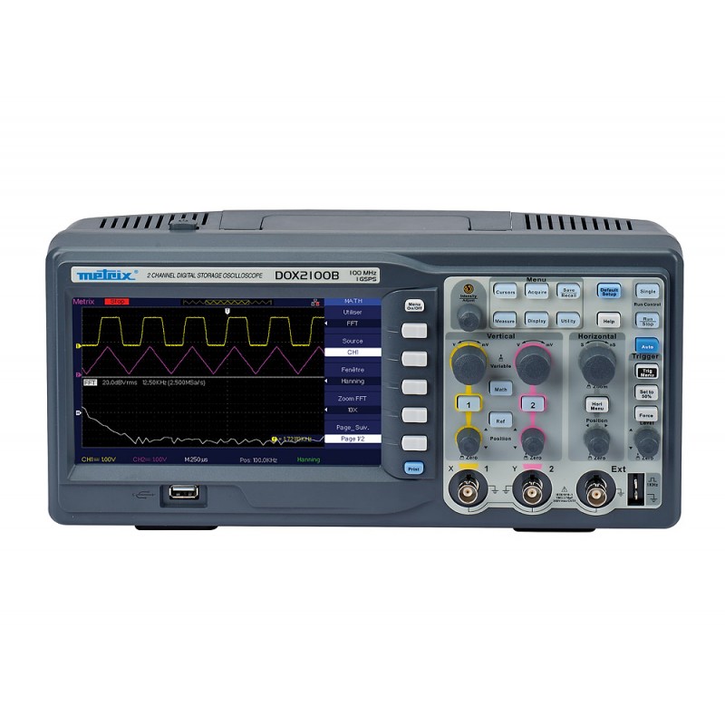 OSCILLOSCOPE NUMÉRIQUE COULEUR 2 x 50 MHz ET 2 x 100 MHz