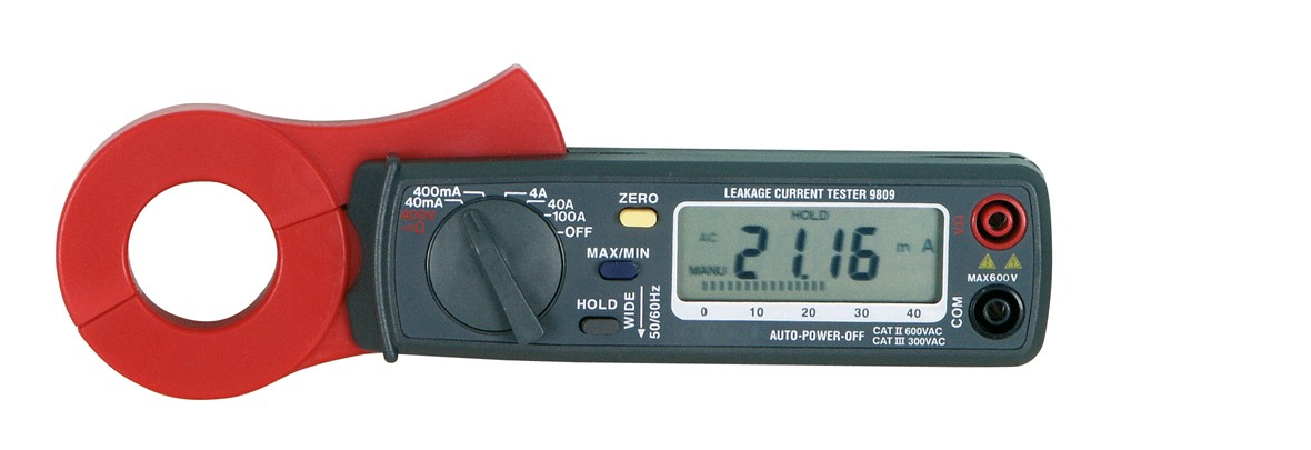 ST-9809 - Pince ampèremétrique pour courant de fuite 40mA, 100A -  Distrimesure