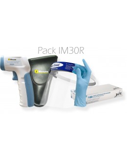 Pack post-confinement IM30R -Thermomètre infrarouge pour détection de fièvre 32° à 45°C et accessoires.