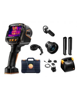 Kit TESTO 883 - Caméra thermique intelligente 76 800 pixels - 650°C / ˂ 40 mK avec 2 objectifs et accesoires- Testo