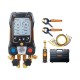 TESTO 557s - Kit Smart Vide avec jeu de flexibles - Manifold électronique intelligent avec sondes de vide et de température