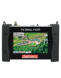 SEFRAM 7859B - Mesureur de champ multifonction terrestre, satellite et câble avec entrée optique, MPEG4 H.264e - SEFRAM