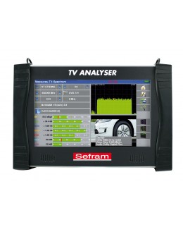 SEFRAM 7859B - Mesureur de champ multifonction terrestre, satellite et câble avec entrée optique, MPEG4 H.264e - SEFRAM