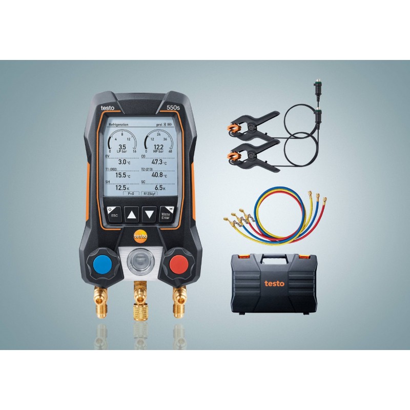 TESTO 550 Kit manomètre froid électronique avec Bluetooth® TESTO