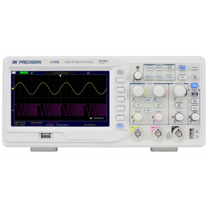 BK2190E - Oscilloscope numérique 100 MHz, 2 voies, 1Gech/s, compact, LAN, USB – BK Précision