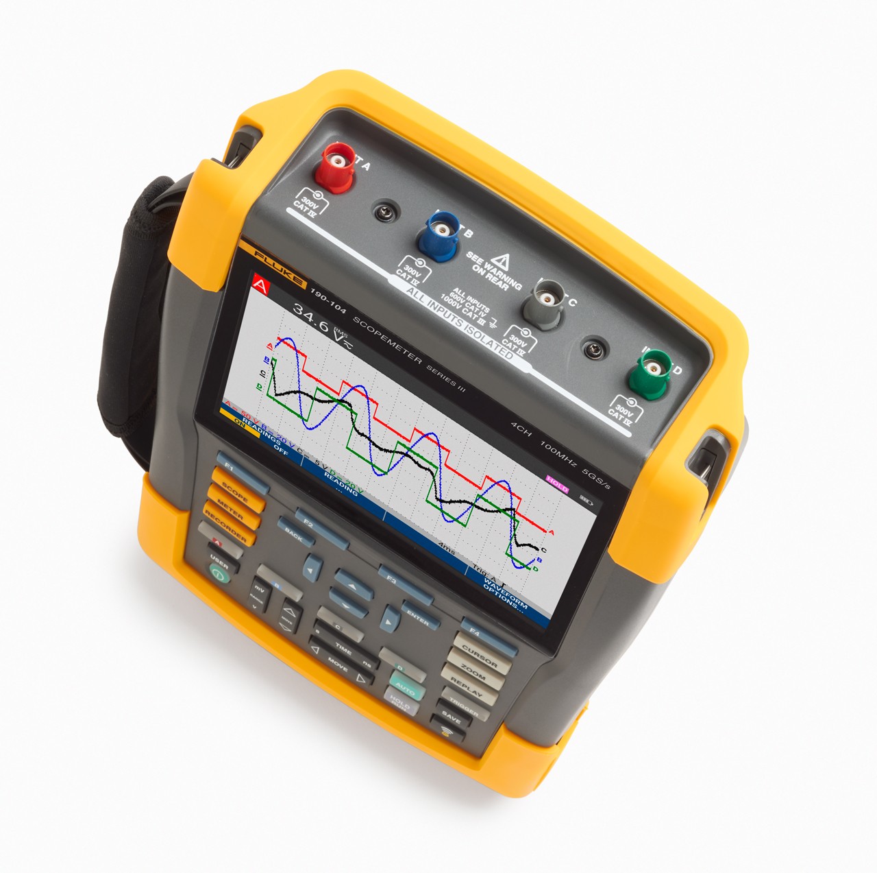 Oscilloscope numérique portable ScopeMeter 20 MHz Fluke FLUKE-123B