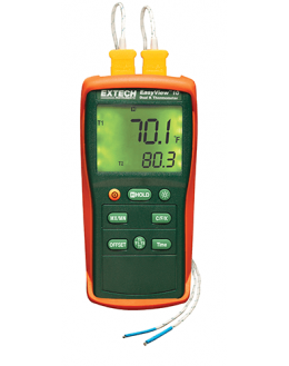 Thermometre numérique 2 entrées type K - EA10 - EXTECH