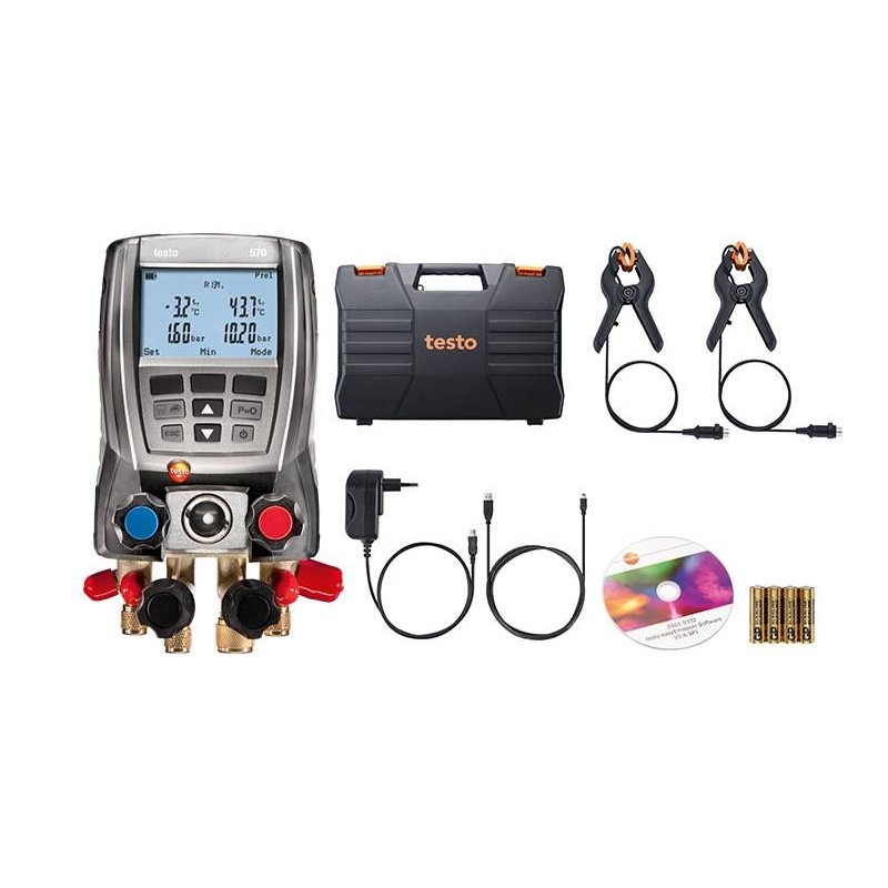TESTO 550 Kit manomètre froid électronique avec Bluetooth® TESTO