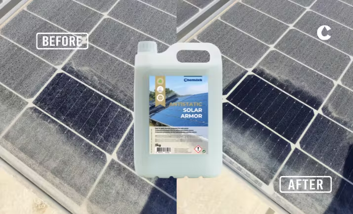 Revétement antistastic pour panneaux solaires